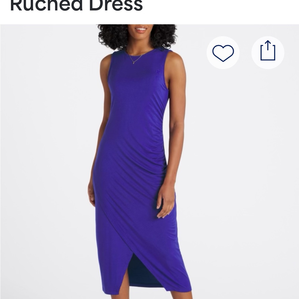 Issa Knit Fitted Ruched Dress
